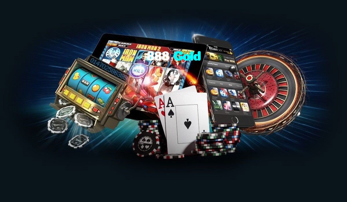 888 Gold casino presented on mobile device in Pakistan with slots and live games